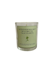 Introverted but Willing to Talk Plants Jar Candle