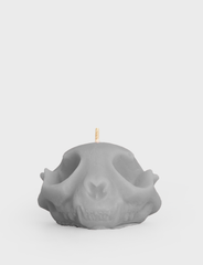 Cat Skull Candle