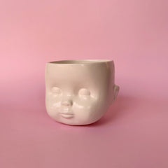 Ceramic Doll Head Vessel